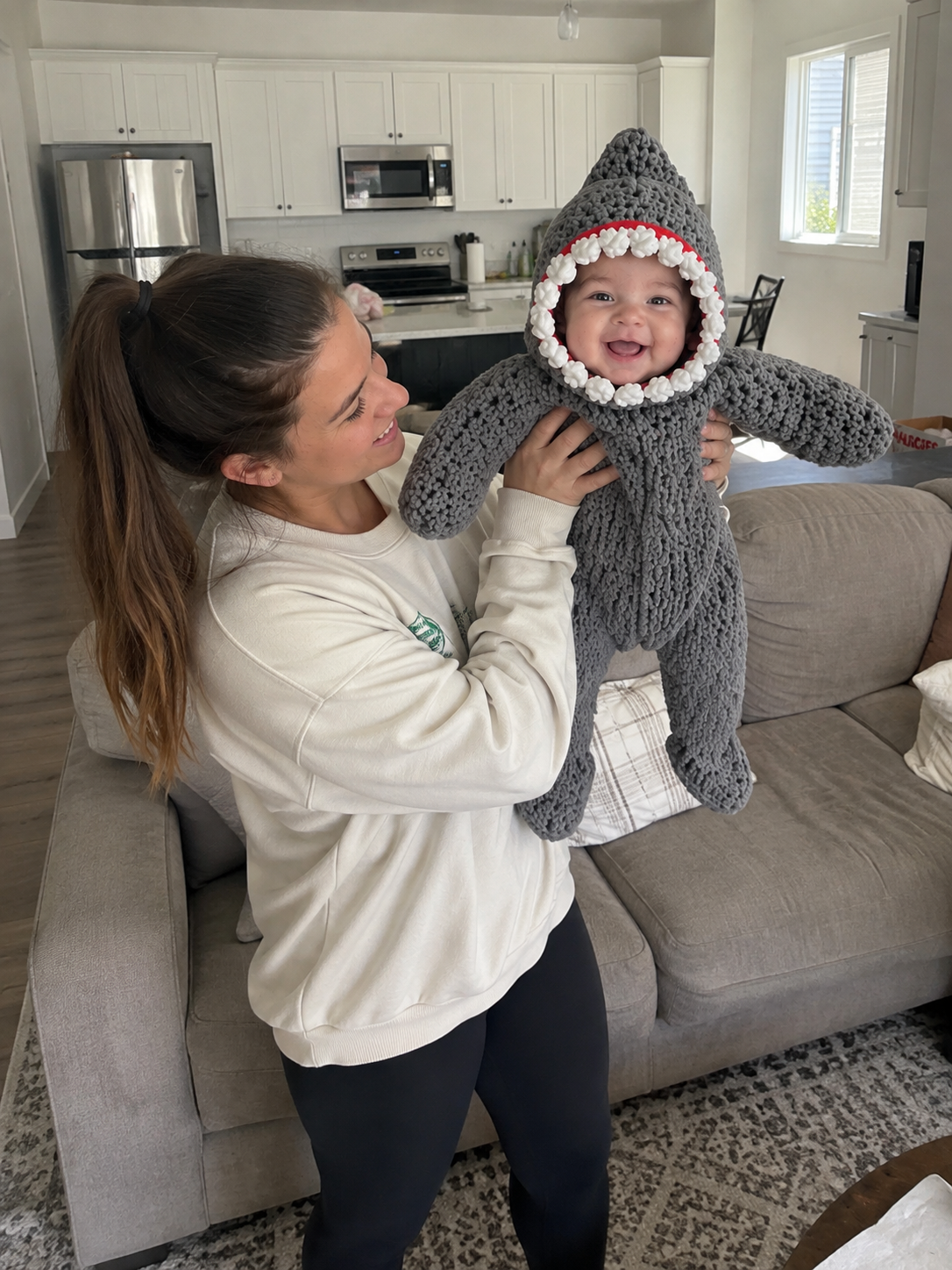Baby Shark onesie customer photo